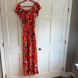 NWT trina Trina Turk print jumpsuit pantsuit sz L